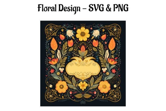 Beautiful Floral Design – SVG PNG