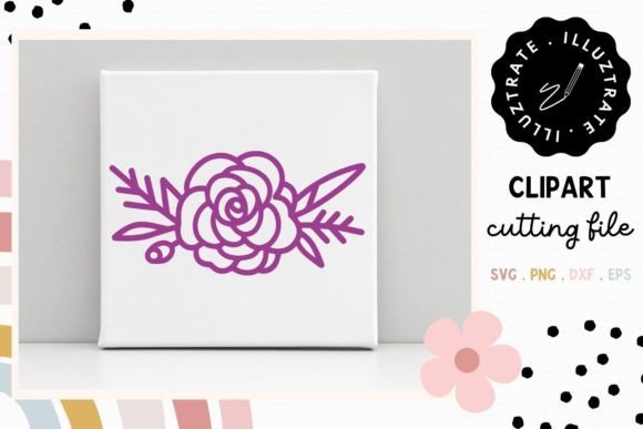 Bouquet of Flowers SVG Floral Line Art