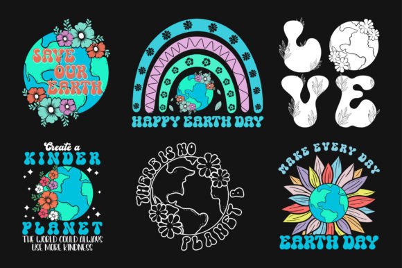 Earth Day Floral SVG Sublimation Bundle