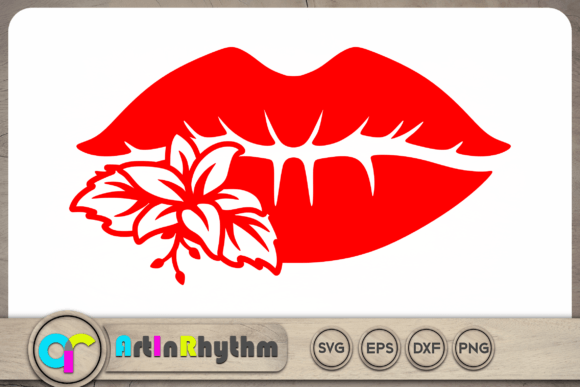 Floral Lips SVG Valentine’s Day SVG