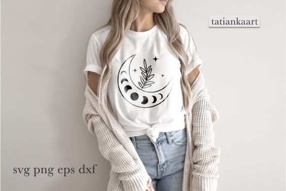 Floral Moon SVG: Celestial Charm, Real Embroidery Readiness