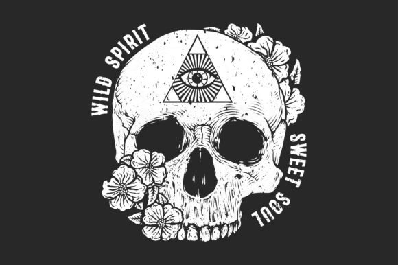 Floral Skull SVG Sublimation T-shirt