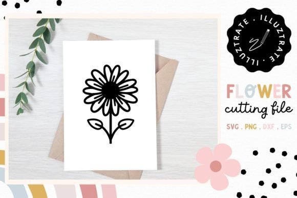 Flower Outline SVG Floral Cutting File