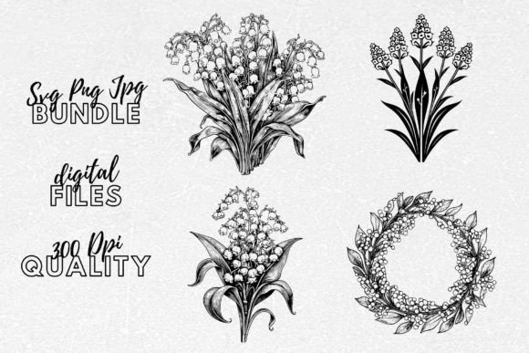 Lily of the Valley SVG – Floral Clipart