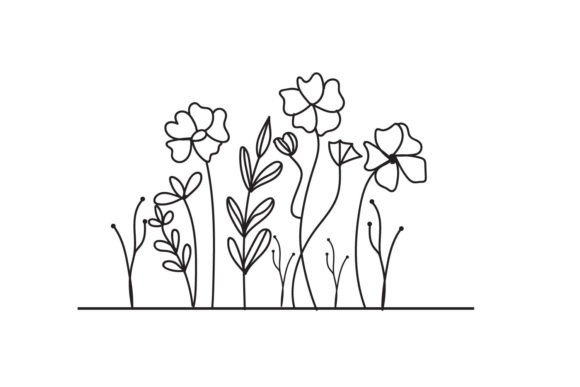 Meadow Floral, Floral Garden Svg