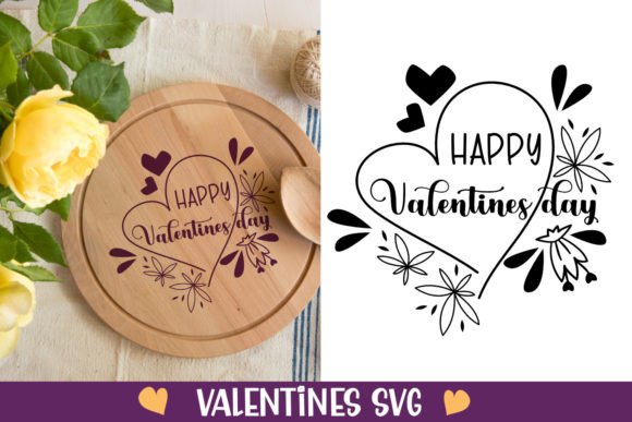 Valentines Heart SVG Floral Valentines